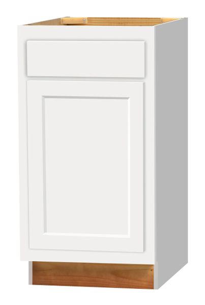 D White Shaker Base cabinet 18w x 24d x 34.5h (Local Pickup Only)