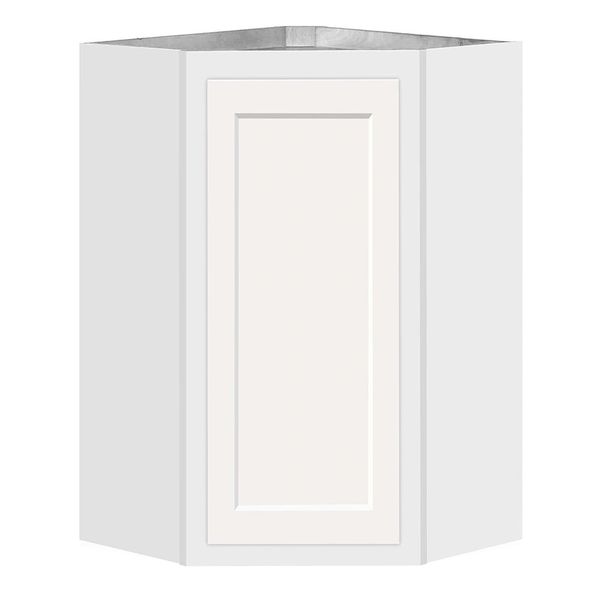 D White shaker Angle wall cabinet 24w x 12d x 30h (Local Pickup Only)