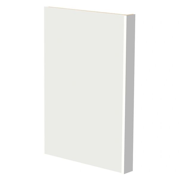 D White Base end panel 3" x 23.5" x 34.5" faced with filler