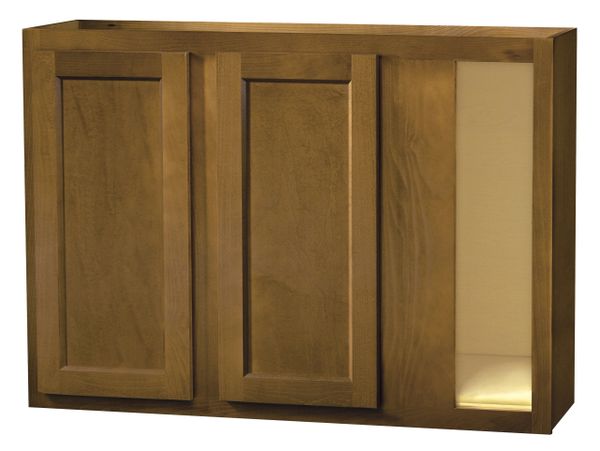 Warmwood wall Corner cabinet 42w x 12d x 30h (Local Pickup Only)