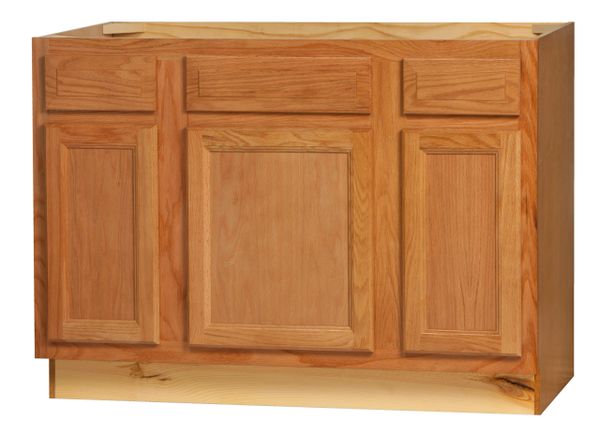 Chadwood Oak Vanity Base cabinet with Drawers 42"w x 21"d x 30.5"h (Local Pickup Only)