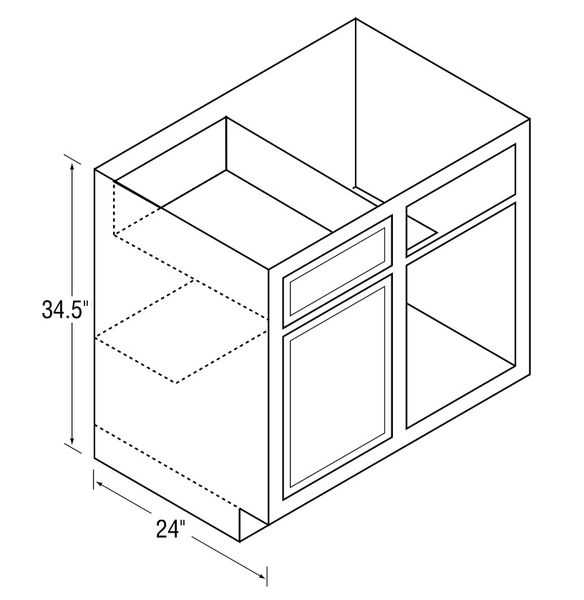 Warmwood Blind Base Corner (Local Pickup Only)