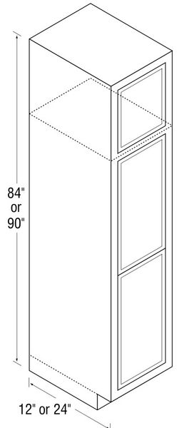 Warmwood 18"W Broom/Pantry (Local Pickup Only)