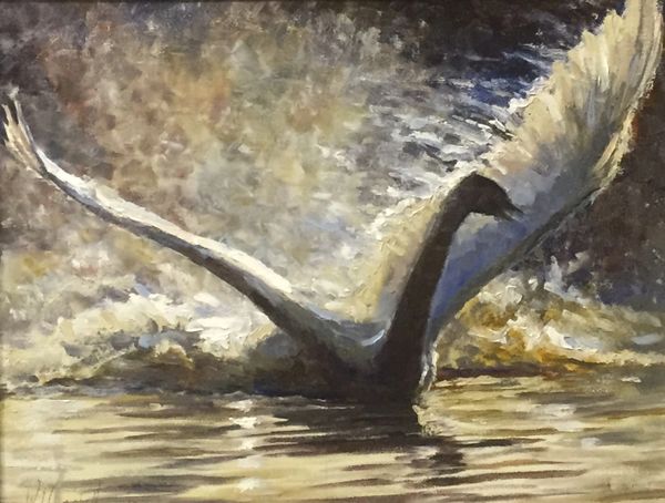 Oil Paintings by Wayne E Campbell (Wings On The Water)