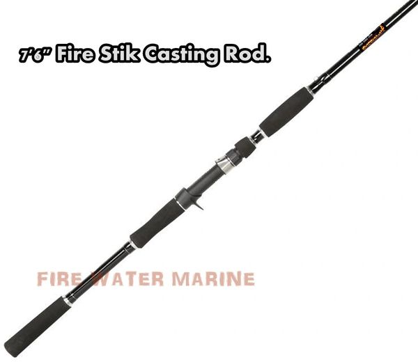 THE FIRE STIK 7'6 CATFISH / STRIPER CASTING ROD.