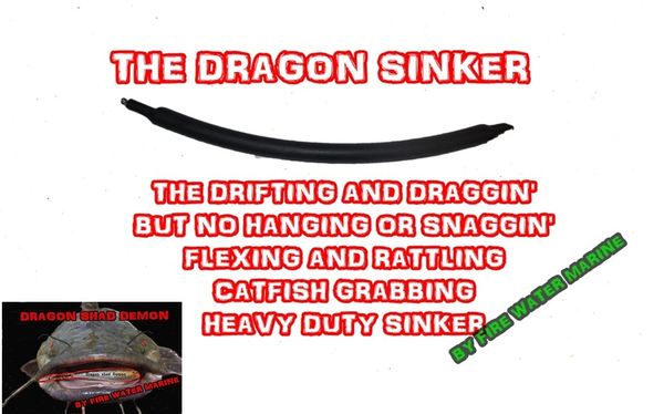 DRAGGING DRIFT SINKERS FLEXIBLE SNAGLESS BOTTOM BOUNCING 1-4oz Catfish  sinkers