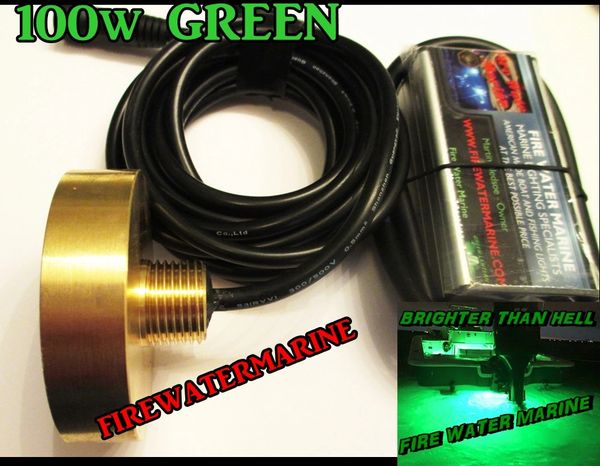 50W 4000 LUMEN GARBOARD BOAT DRAIN PLUG STYLE FISHING LIGHT