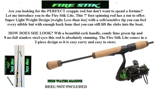 FIRE STIK LITE - 7 foot SPINNING ROD