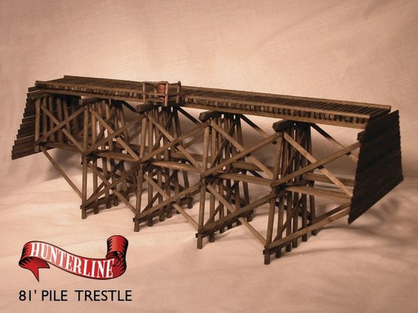 81 Pile Trestle Scale Ho Length 11 3 16 Width 2 11 16 Height 3 15 16 Hunterline