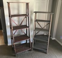 Ladder Shelves Prototypes (#1 Rootbeer & #3 Slate)