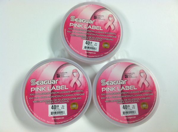 SEAGUAR PINK FLUOROCABON - (25-YARDS SELECT SIZE) 10-80LB