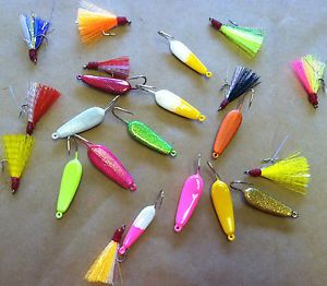 Charlie's Worms Pompano Bucktail Jigs Freshwater Saltwater Fishing Lures  2Pk