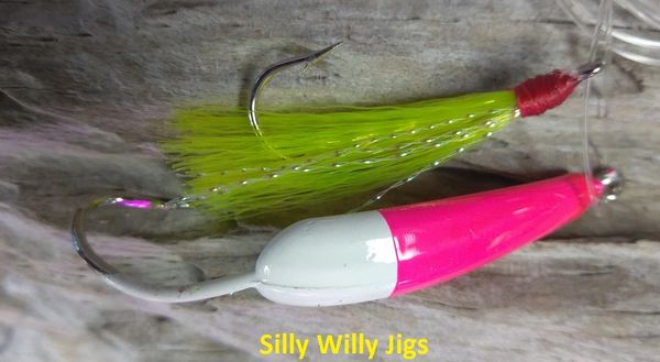 SILLY WILLY SWIM JIGS -- POMPANO or ANY OTHER FISH - FANTASTIC BANANA JIG