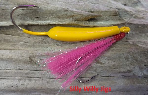 SILLY WILLY JIGS-SERIES #2 ALREADY TIED & READY TO FISH-W/ FLUOROCARBON