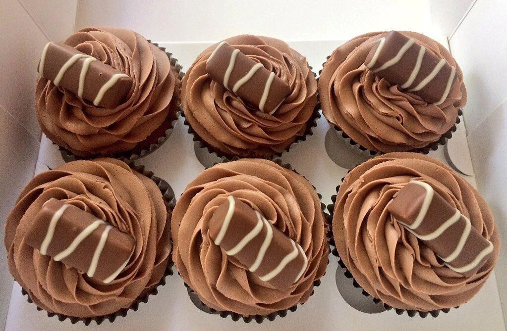 Chocolate Cupcakes made with the finest Belgian Chocolate with a Chocolate coated fudge on top.