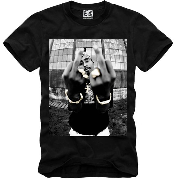 2pac middle finger shirt