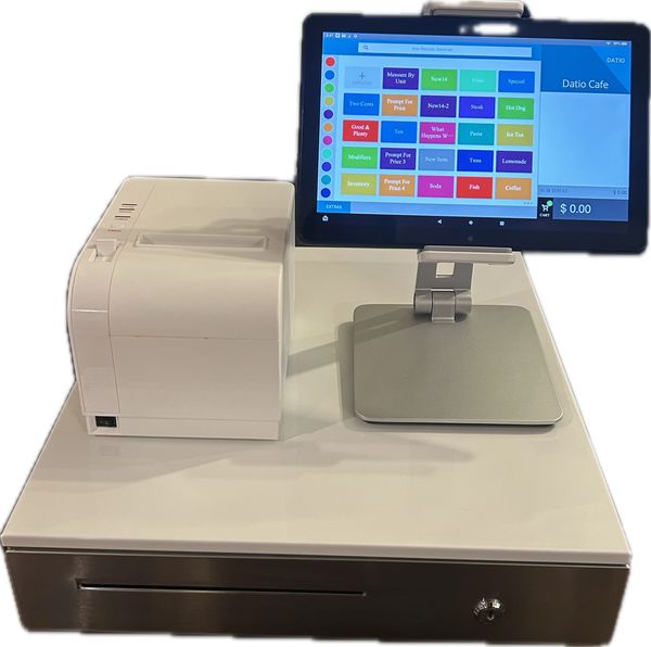System with Cash Register and Receipt Printer – Compatible with 9.7"–10.2" iPads – All-in-One Retail or Restaurant POS