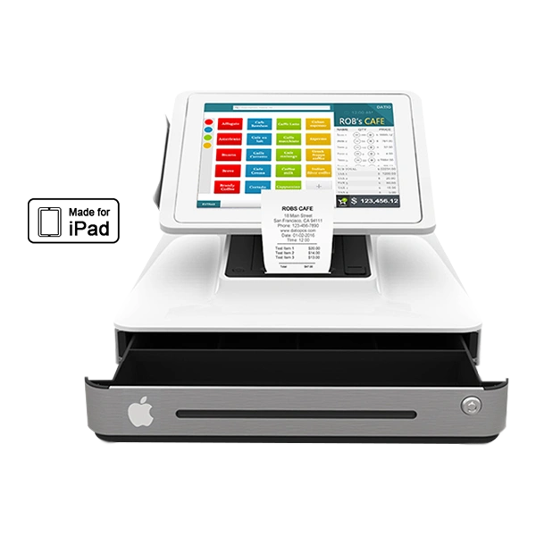 Datio Point of Sale Base Station and Cash Register for iPad for Retail,  Restaurant, Pizza and Salon Datio POS Shop Point Of Sale Base Station  Cash Register