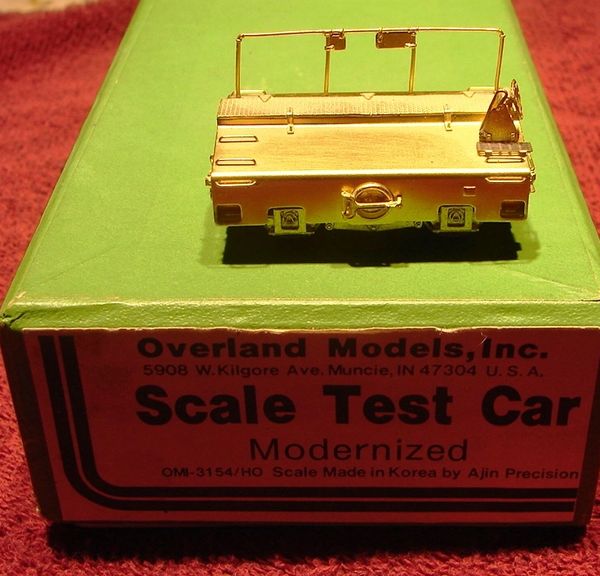 HO scale Overland brass Modernized Scale Test Car