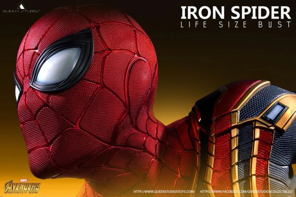 Queen Studios Iron Spider Life Size Bust - Sold out