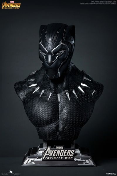 Queen Studios 1/1 Black Panther Bust Limited to 600pic - Sold out