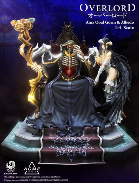 Kadokawa x ACME 1/4 Ainz Ooal Gown & Arubedo Set (with Special Parts) ES 300 (Sold out)