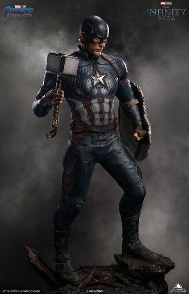 Queens Studio 1/2 Captain America (Pre Order) w/ Broken Shield (before 3rd Oct)