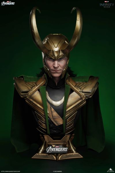 Queens Studio 1/1 THE AVENGERS: LOKI LIFE-SIZE BUST (Pre Order)