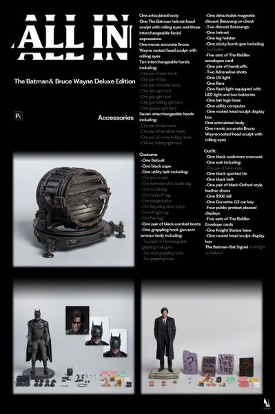 QS INART - 1/6 The Batman "The Batman & Bruce Wayne Deluxe Edition" (Pre Order)