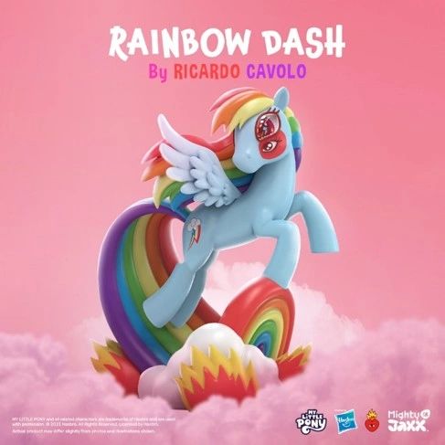 Mighty Jaxx 9” Vinyl Rainbow Dash by Ricardo Cavolo (Pre Order)