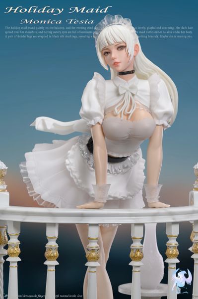 Polaris Studio 1/4 Holiday Maid Monica Tesia Resin Model Silicone In Stock White