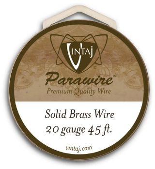 Buy Natural Brass Wire, 20ga, (45ft) at Vintaj