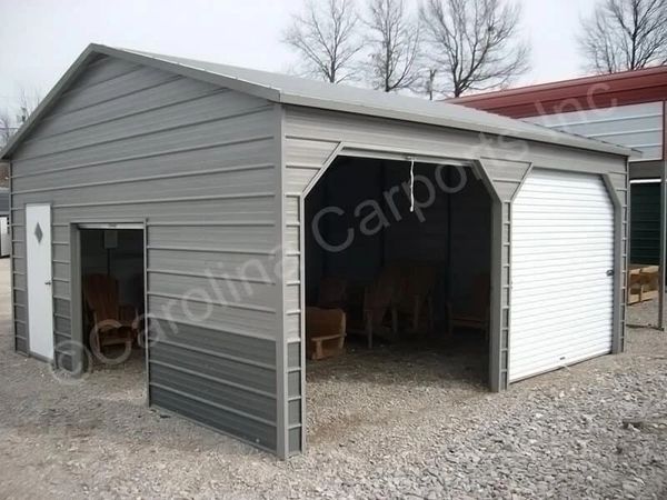 C78 20X21X9 GARAGE 2 8X8 ROLL UP DOORS 2 45 DEGREE 