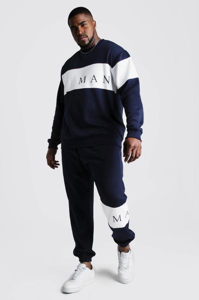 mens big and tall jogger sets