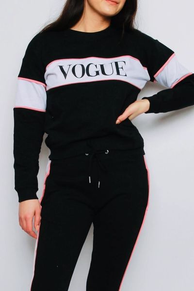 Vogue 2024 tracksuit black