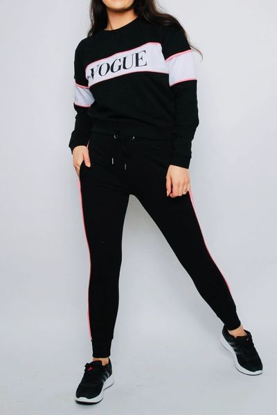 Vogue 2024 tracksuit black