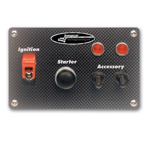 Longacre Carbon Fiber, Flipup Start, Ignition, Switch Panel, 2 Acc