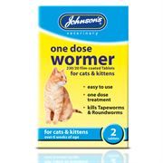 Johnsons Veterinary One Dose Wormer for Cats & Kittens (2 Tablets)