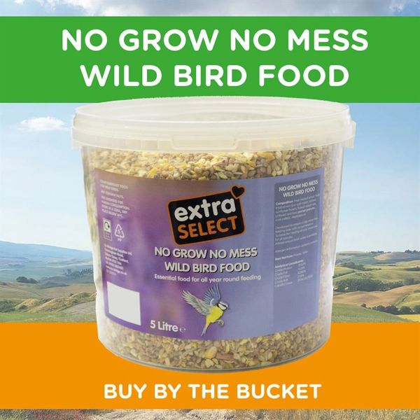 Extra Select No Grow No Mess Wild Bird Food 5 Litre Bucket