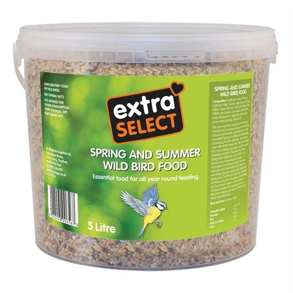 Extra Select Spring & Summer Wild Bird Food Bucket 5 Litre