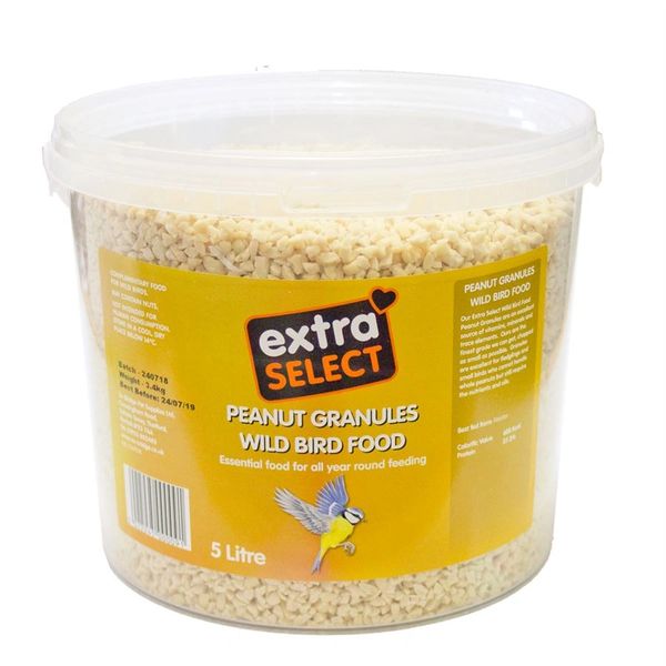 *NOT INSTORE* Extra Select Peanut Granules Wild Bird Food Bucket 5 Litre