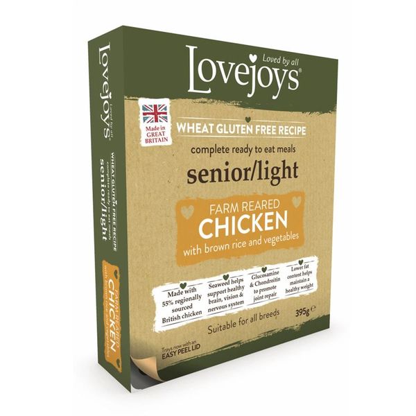 {LIB}*NOT INSTORE* Lovejoys Senior/Light Chicken Tray (10 x 395g)