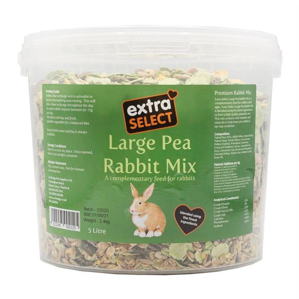 Extra Select Large Pea Rabbit Mix Bucket 5 Litre