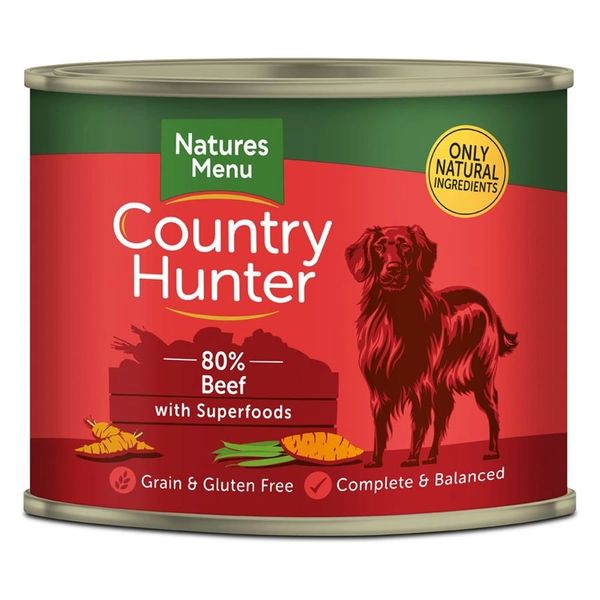 {LIB}*NOT INSTORE* Natures Menu Country Hunter Beef (6 x 600g)