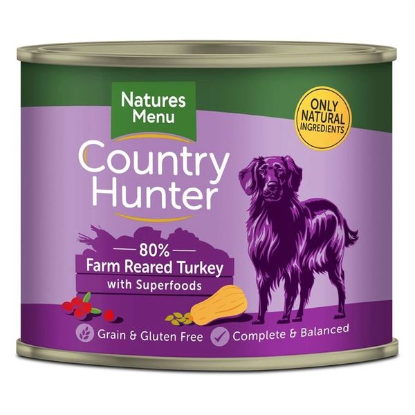 {LIB}*NOT INSTORE* Natures Menu Country Hunter Turkey (6 x 600g)