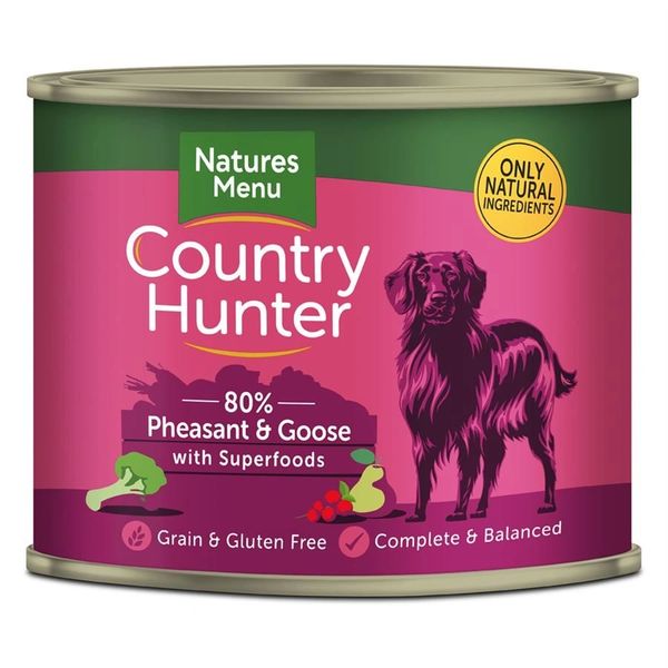 {LIB}*NOT INSTORE* Natures Menu Country Hunter Pheasant & Goose (6 x 600g)