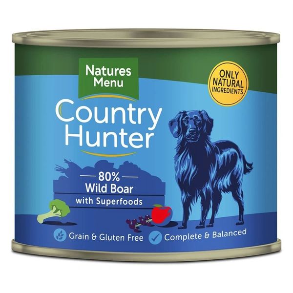{LIB}*NOT INSTORE* Natures Menu Country Hunter Boar (6 x 600g)