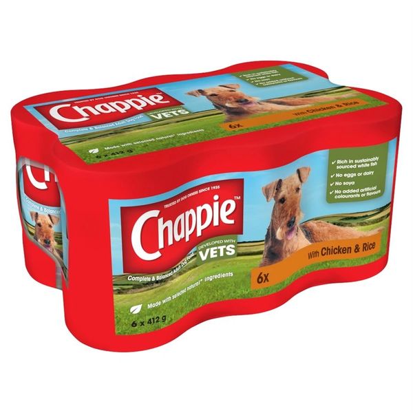 {LIB}*NOT INSTORE* Chappie Chicken & Rice (24 x 412g)