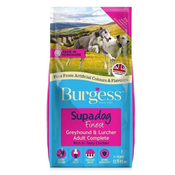 *NOT INSTORE* Burgess Supadog Greyhound & Lurcher 12.5kg