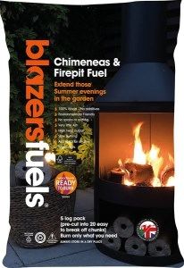 *NOT INSTORE* Blazers Chiminea & Firepit Fuel 5 Pack